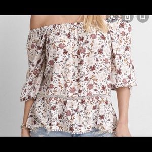 White floral shirt